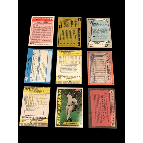 Vintage 1980s 1990's Rookie Card Lot Baseball Cards - 16 Cards - Picture 4 of 6